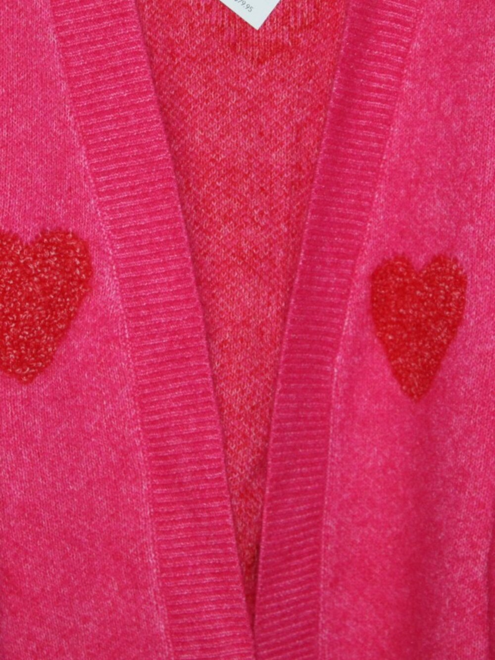 NWT Lane Bryant open front hearts sweater size 26/28 Pretty! - Picture 2 of 5